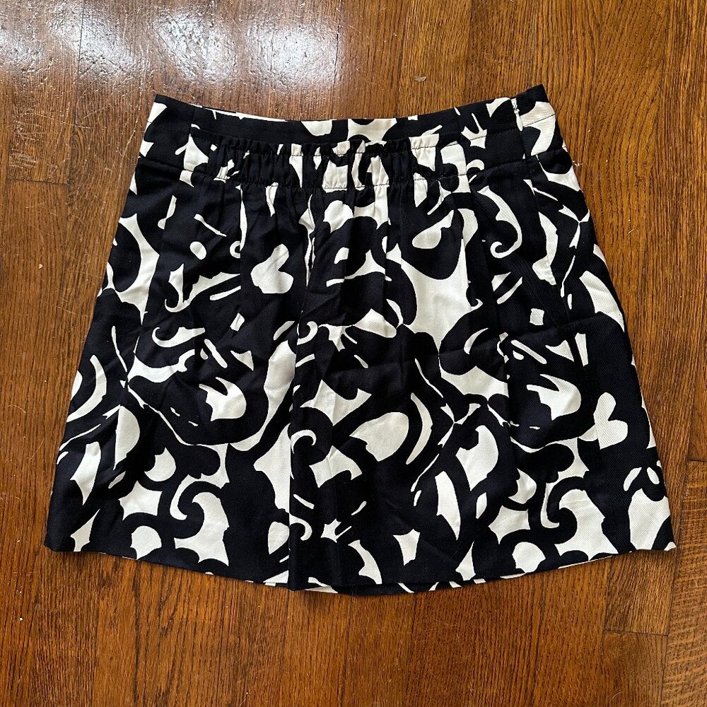 J.Crew Silk/Wool Printed Skirt